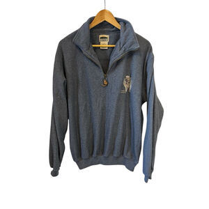 Men's Northern Elements Blue Quarter-Zip Pullover Fleece Sweatshirt M